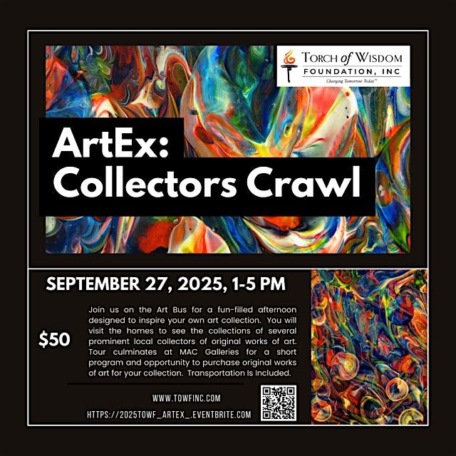 Torch of Wisdom Foundation's           2025 ArtEx: Collectors Crawl, 27 September | Event in Detroit | AllEvents