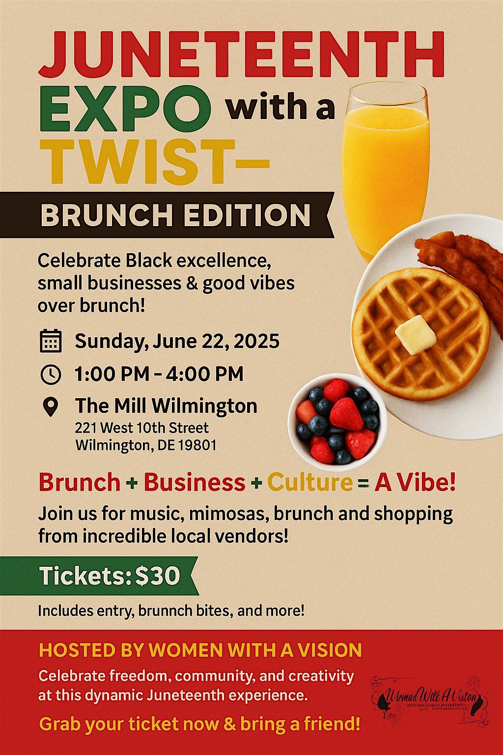 Juneteenth Expo with a Twist- Brunch Edition, 22 June | Event in Wilmington | AllEvents