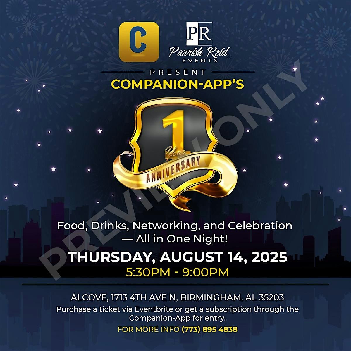Companion App 1 Year Anniversary Event, 14 August | Event in Birmingham | AllEvents