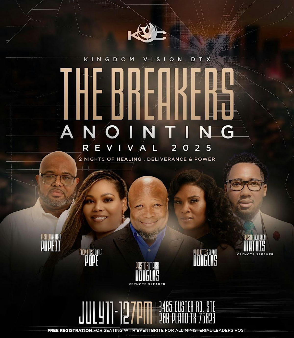 The Breakers Anointing Revival, 11 July | Event in Plano | AllEvents