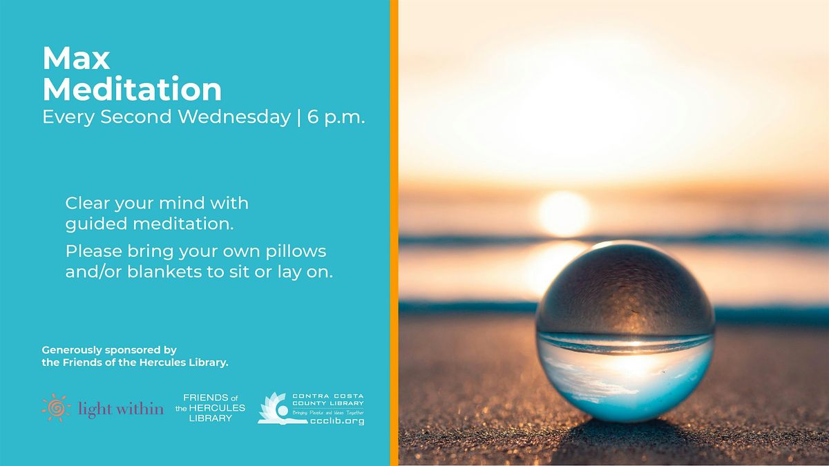 Max Meditation, 20 August | Event in Hercules | AllEvents