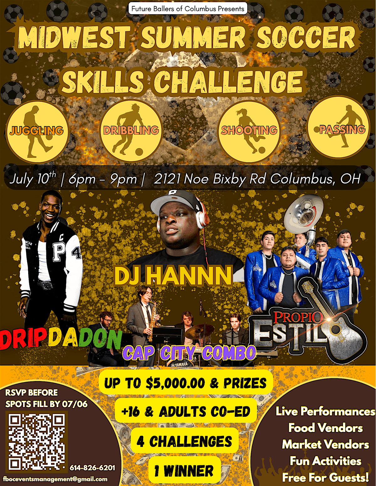 FBOC Midwest Summer Soccer Skills Challenge, 10 July | Event in Columbus | AllEvents