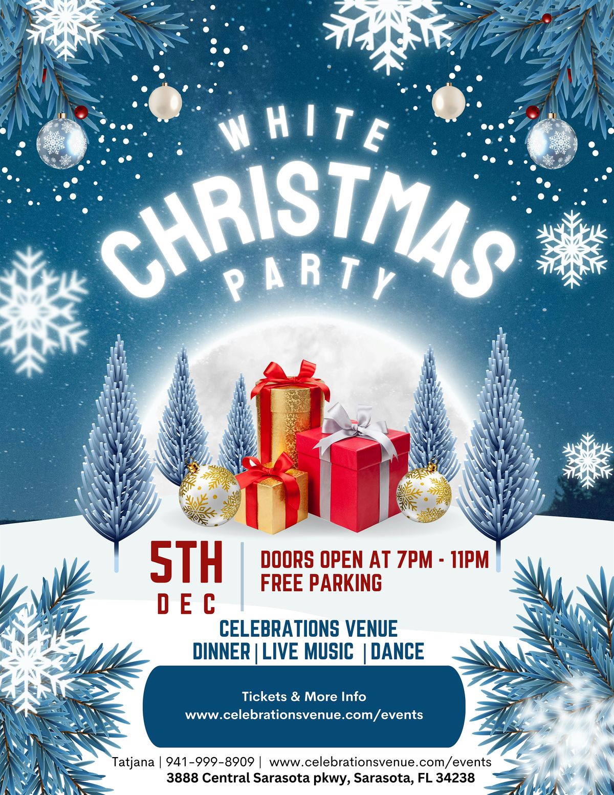 White Christmas Dinner & Dance Party!, 5 December | Event in Sarasota | AllEvents