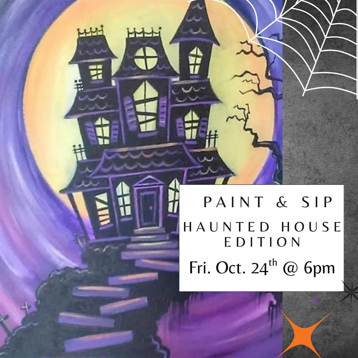 Paint & Sip: Haunted House Edition, 24 October | Event in Twentynine Palms | AllEvents