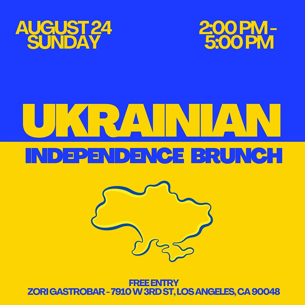 Ukrainian Independent Brunch | Український Бранч, 24 August | Event in Los Angeles | AllEvents