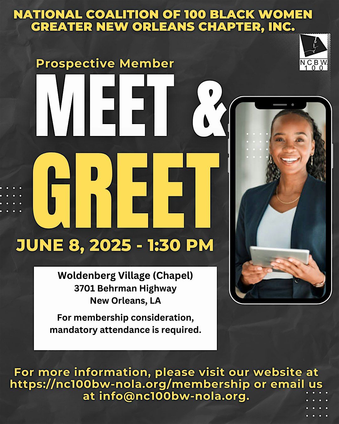 NCBW-GNO  2025 Meet and Greet, 8 June | Event in New Orleans | AllEvents