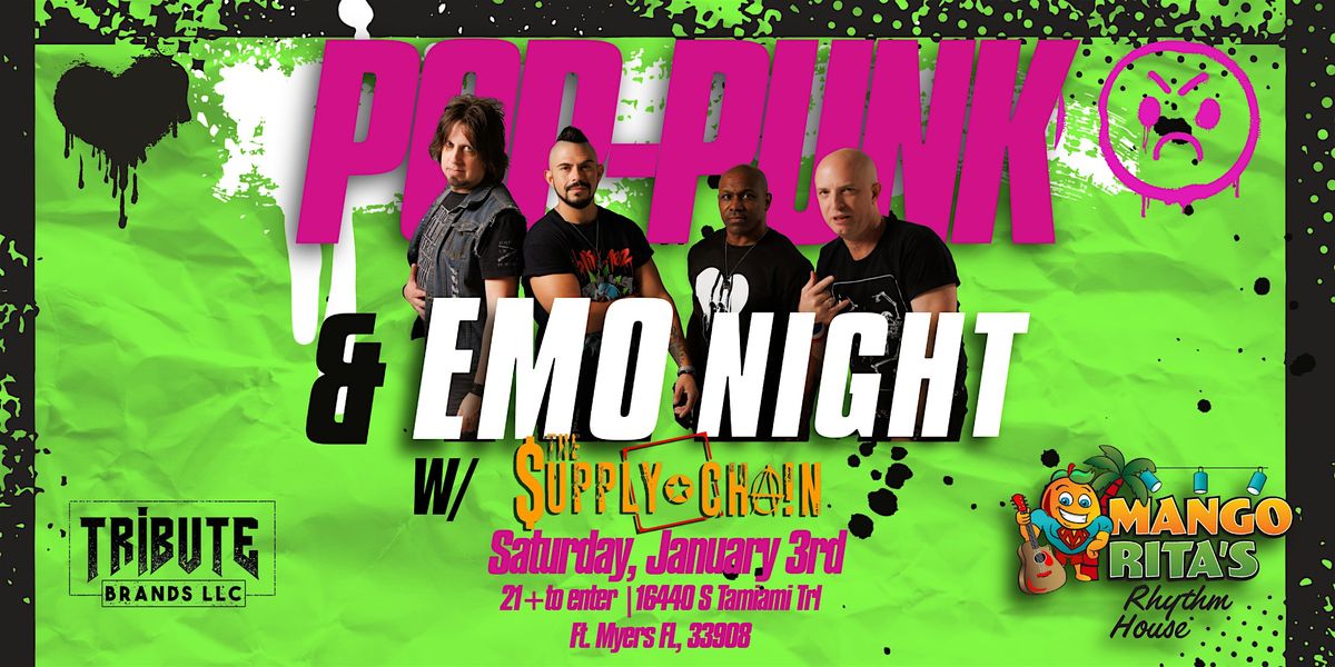 The Supply Chain – The Ultimate Pop-Punk and Emo Tribute, 3 January | Event in Fort Myers | AllEvents