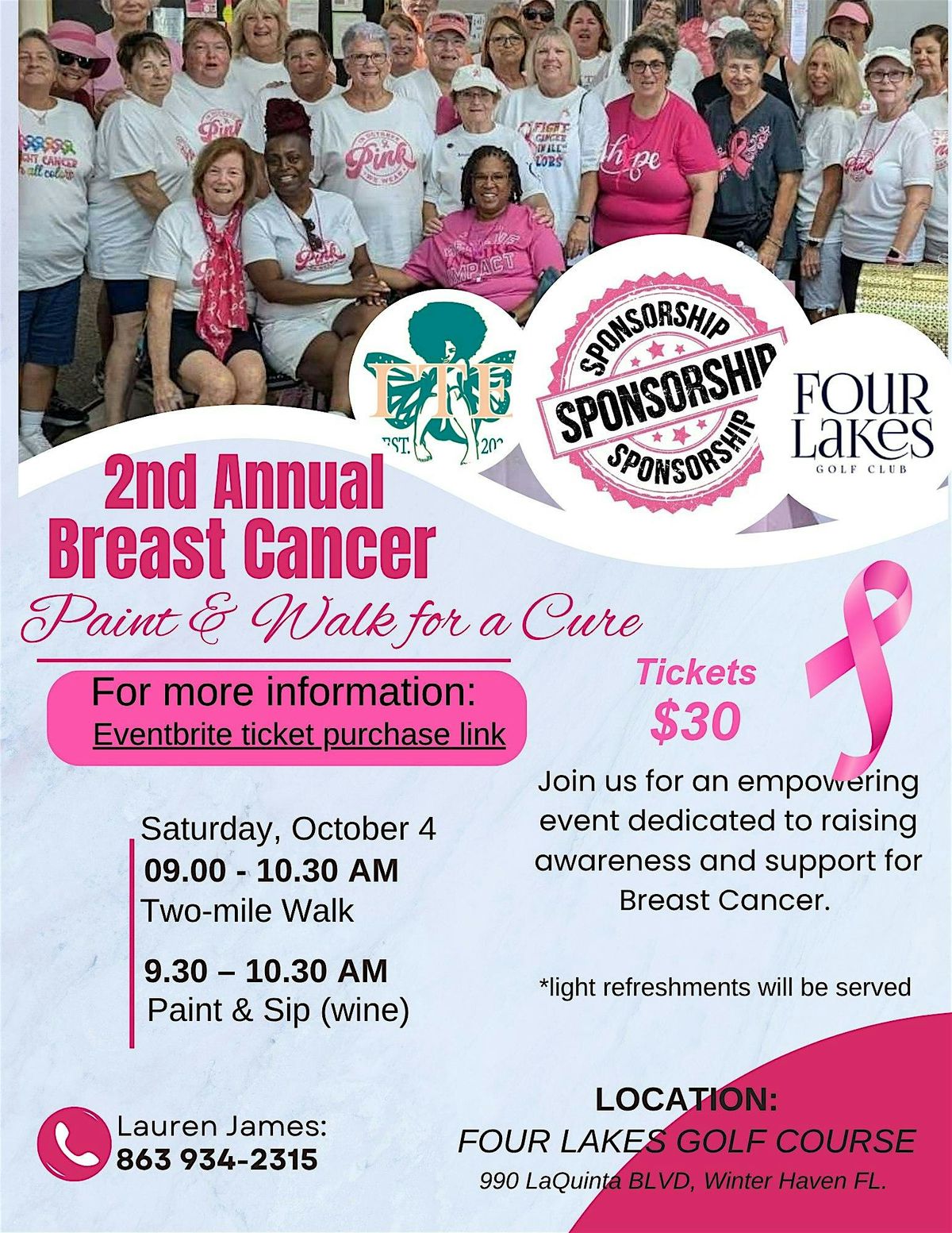 2nd Annual Paint & Walk for a Cure, 4 October | Event in Winter Haven | AllEvents