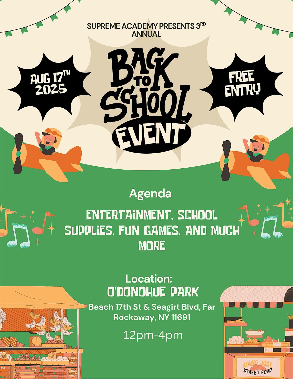 SUPREME ACADEMY PRESENTS 3RD ANNUAL BACK TO SCHOOL BASH, 17 August | Event in Queens | AllEvents