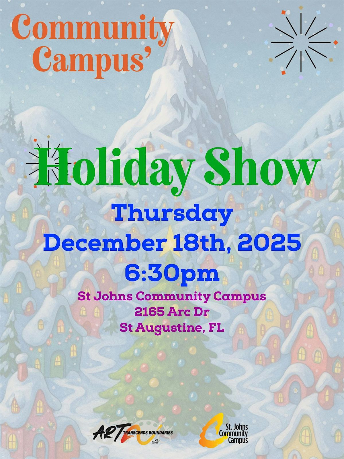 Community Campus' Holiday Show, 18 December | Event in St. Augustine | AllEvents