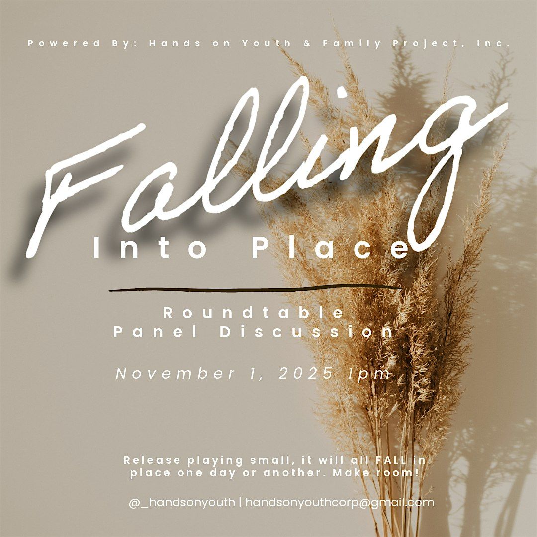 Falling Into Place: Panel Discussion, 1 November | Event in Atlanta | AllEvents