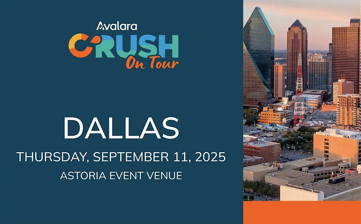 Avalara Tax & Business Immersive Learning Workshop TX, 11 September | Event in Irving | AllEvents