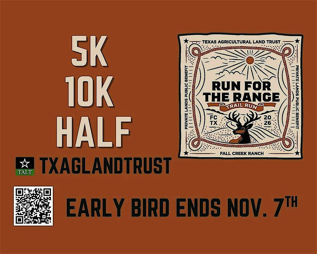 Trail Run: Run for the Range, 31 January | Event in Granbury | AllEvents