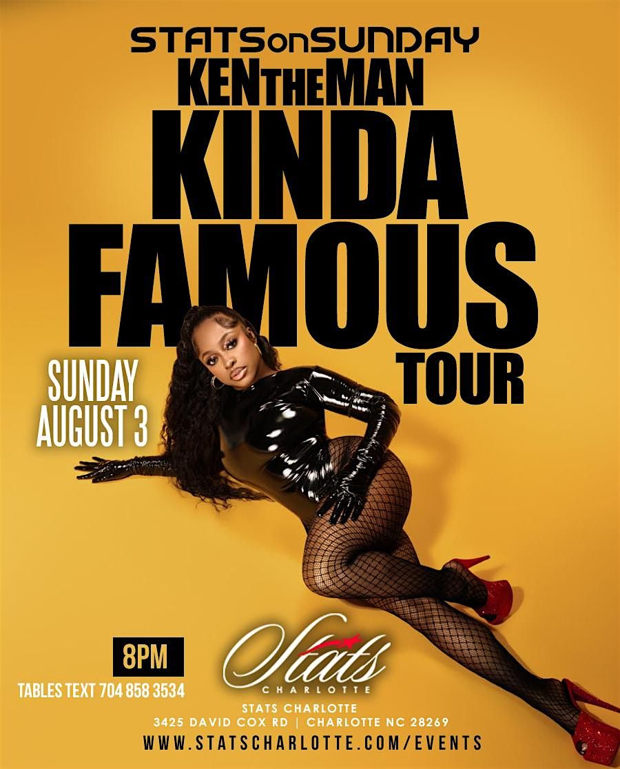 STATS ON SUNDAY | KEN THE MAN | AUG 3, 2025 @ STATS Charlotte, 3 August | Event in Charlotte | AllEvents