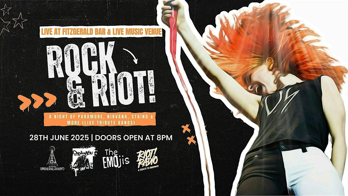 ROCK & RIOT! Night of Paramore, Nirvana, Staind & More (Live Tribute Bands), 28 June | Event in San Antonio