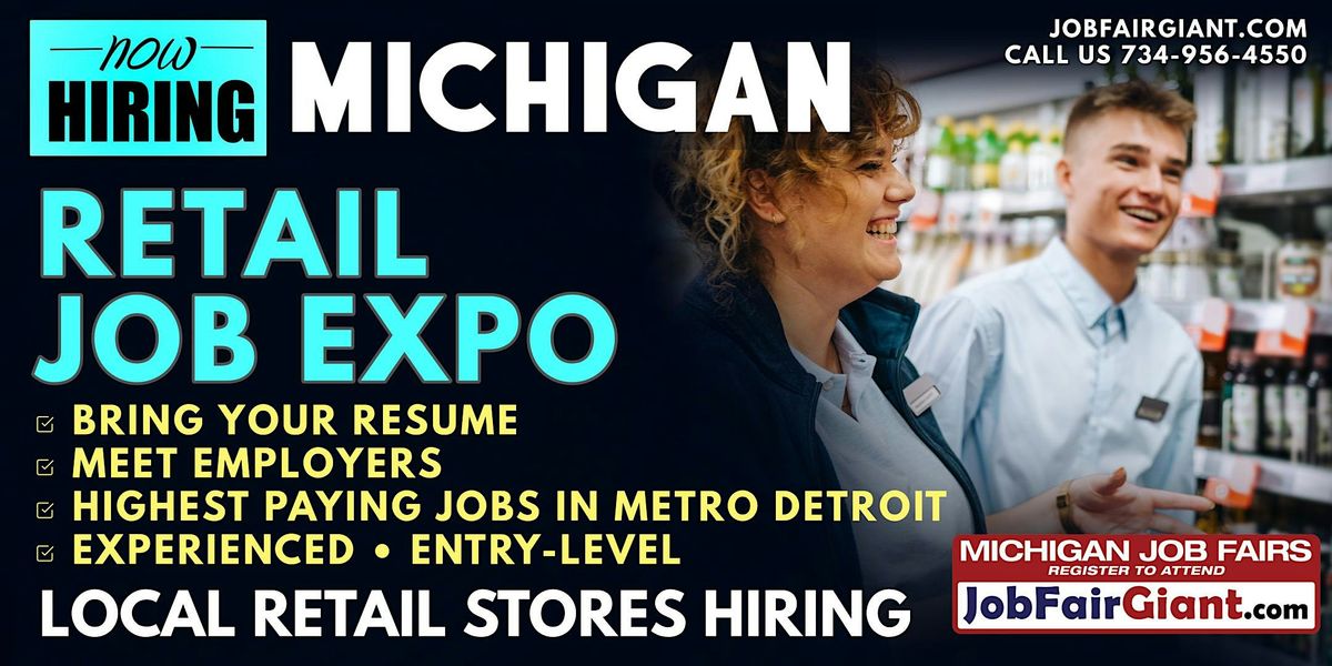 Michigan Retail Job Fair, 18 June | Event in Southfield | AllEvents