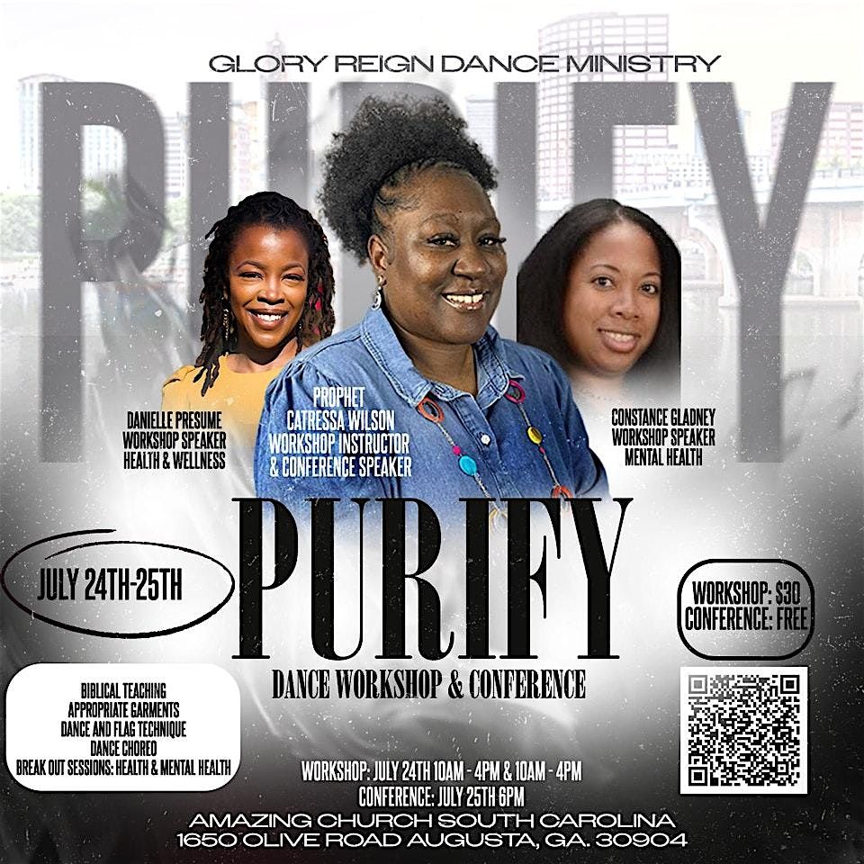 Purify Praise Dance & Flag Workshop and Conference 2025, 24 July | Event in Augusta | AllEvents