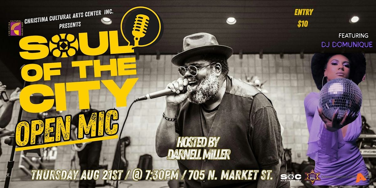 CCAC OPEN MIC NIGHT!, 21 August | Event in Wilmington | AllEvents