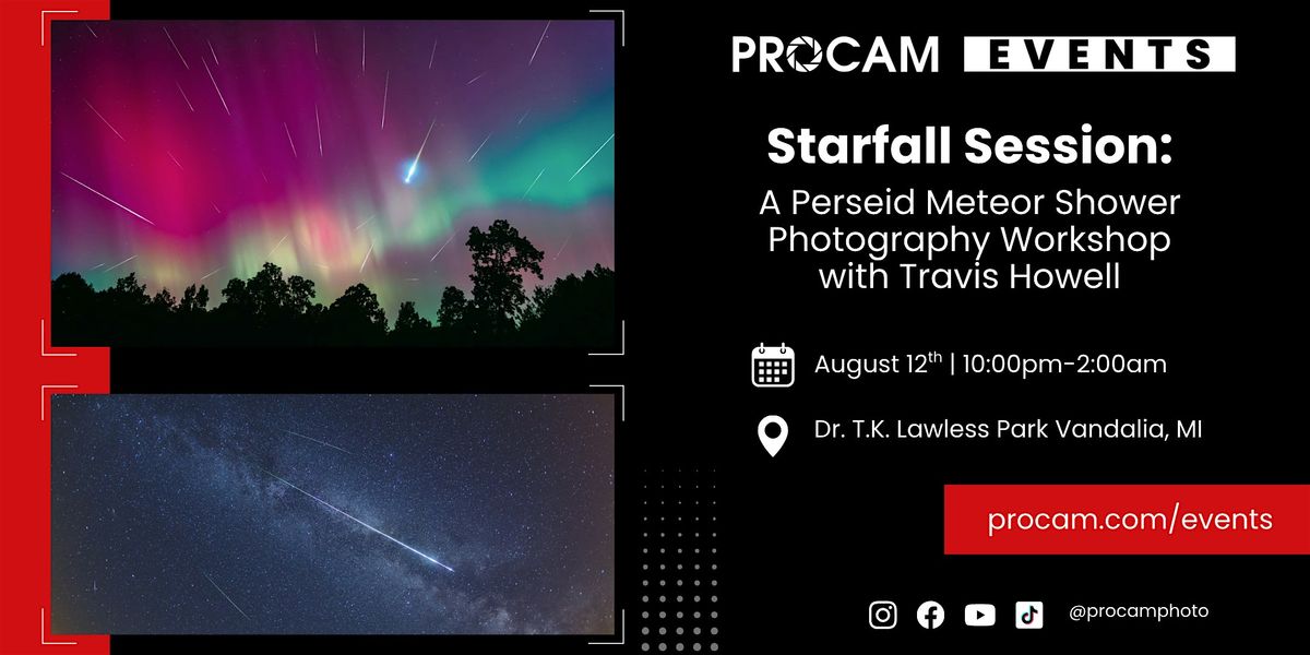 Starfall Sessions: A Perseid Meteor Shower Photography Workshop, 12 August | Event in Vandalia | AllEvents