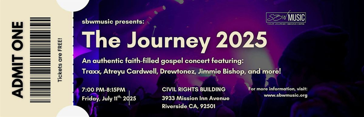The Journey, 28 June | Event in Riverside | AllEvents