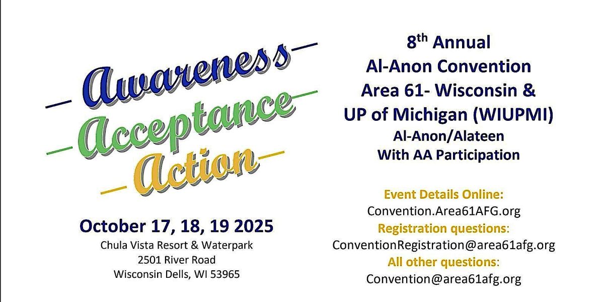 2025 Area 61 AFG Convention, 17 October | Event in Wisconsin Dells | AllEvents