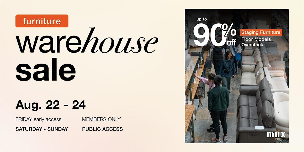 Furniture Warehouse Sale | Richmond, 23 August | Event in Richmond | AllEvents