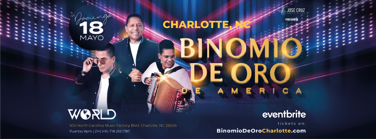 Binomio de Oro de América en Charlotte, NC I Mayo 18 2025, 18 May | Event in Charlotte | AllEvents