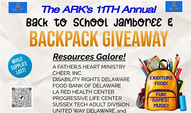 ARK 2025 Back-to-School Jamboree (Sat., August 9 from 11am-1pm), 9 August | Event in Laurel | AllEvents