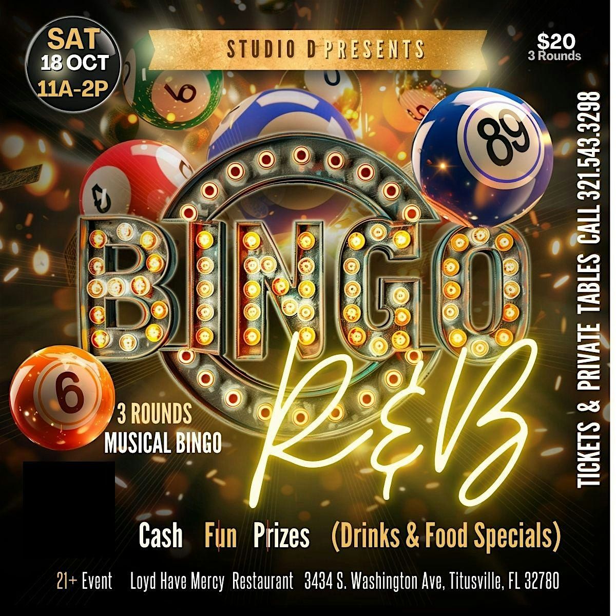 R and B Bingo, 18 October | Event in Titusville | AllEvents