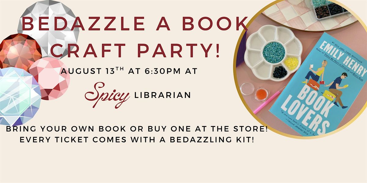 Bedazzle a Book Craft Party, 24 August | Event in Denver | AllEvents