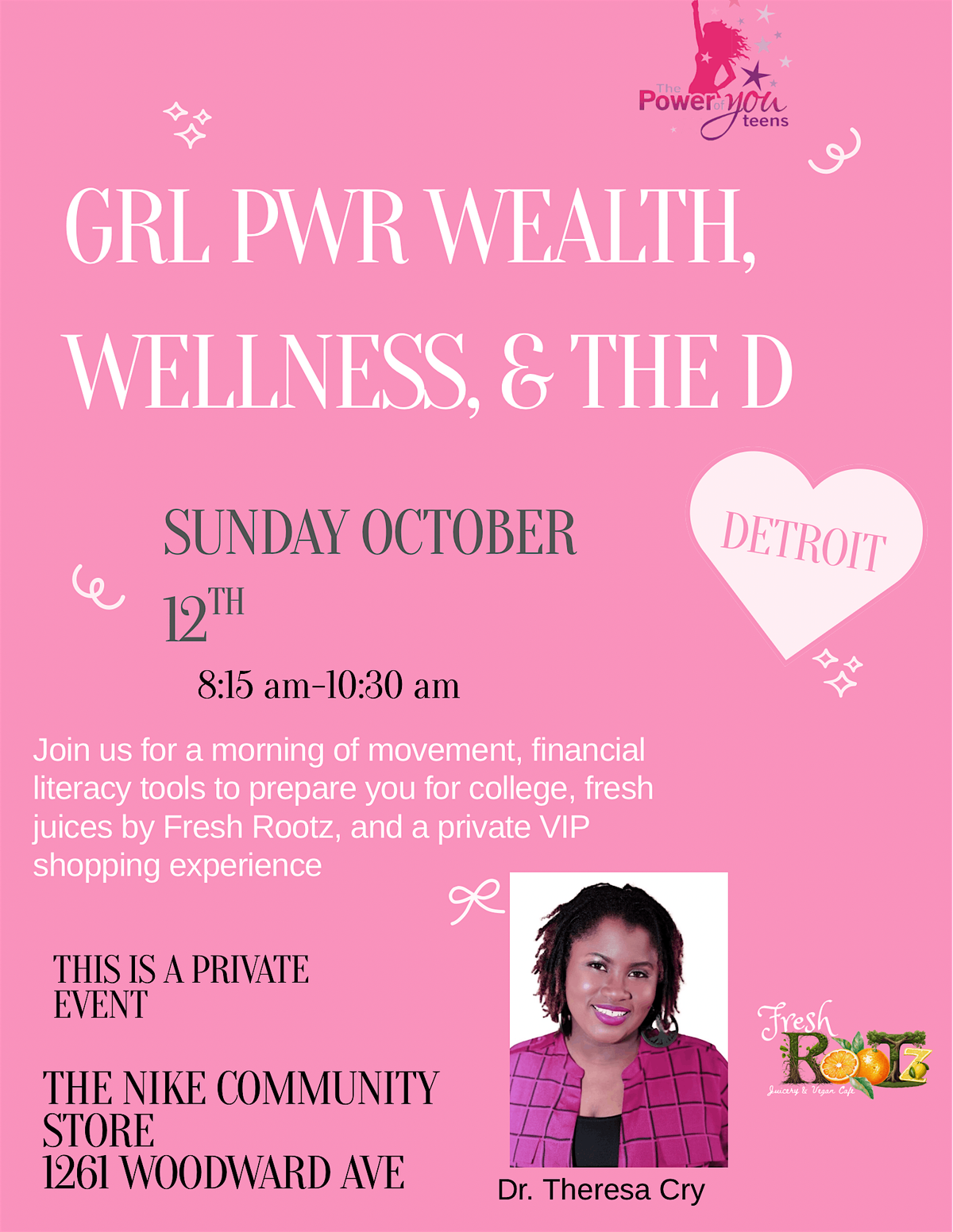 GRL POWER WEALTH, WELLNESS, & THE D, 12 October | Event in Detroit | AllEvents