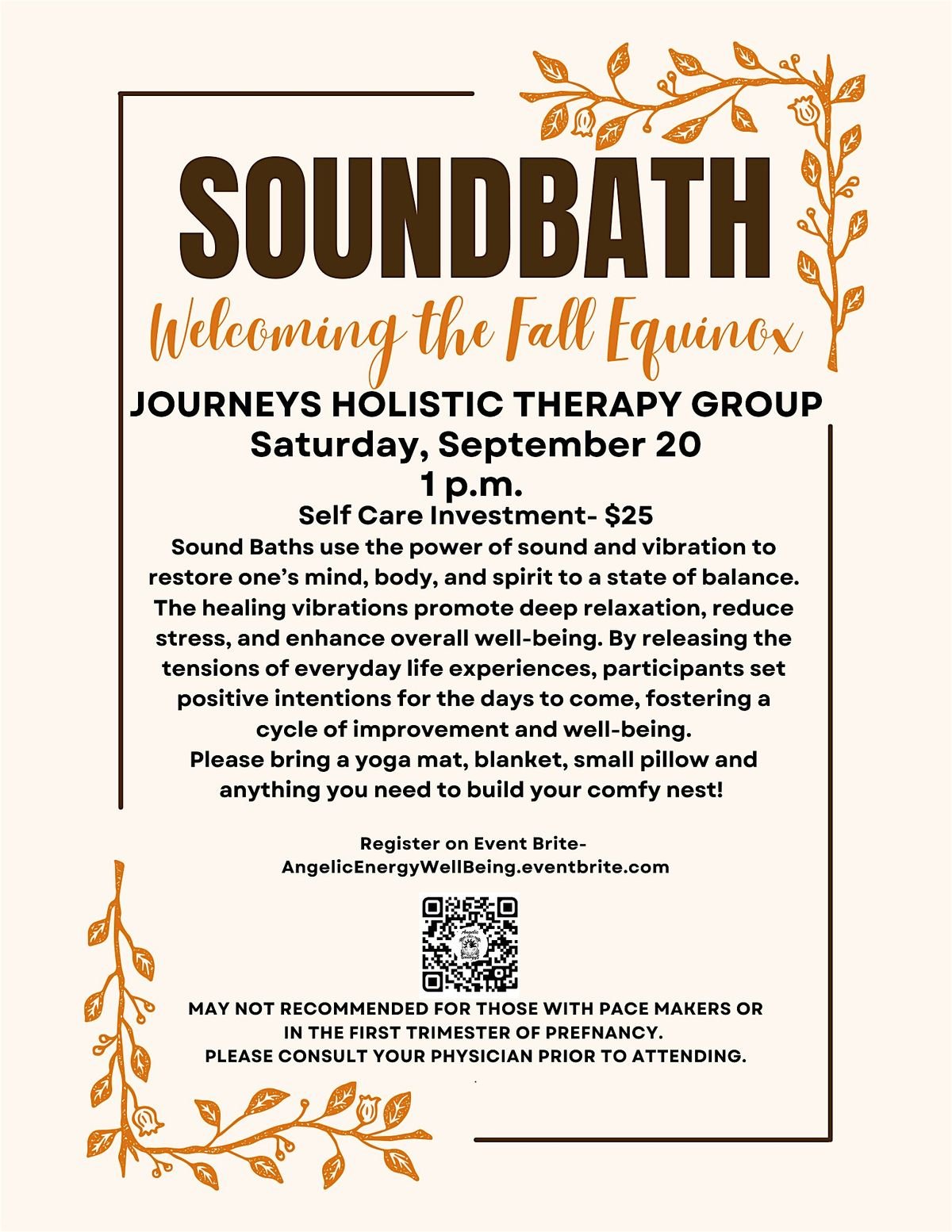 Sound Bath Celebrating the Fall Equinox!, 20 September | Event in Charlotte Hall | AllEvents