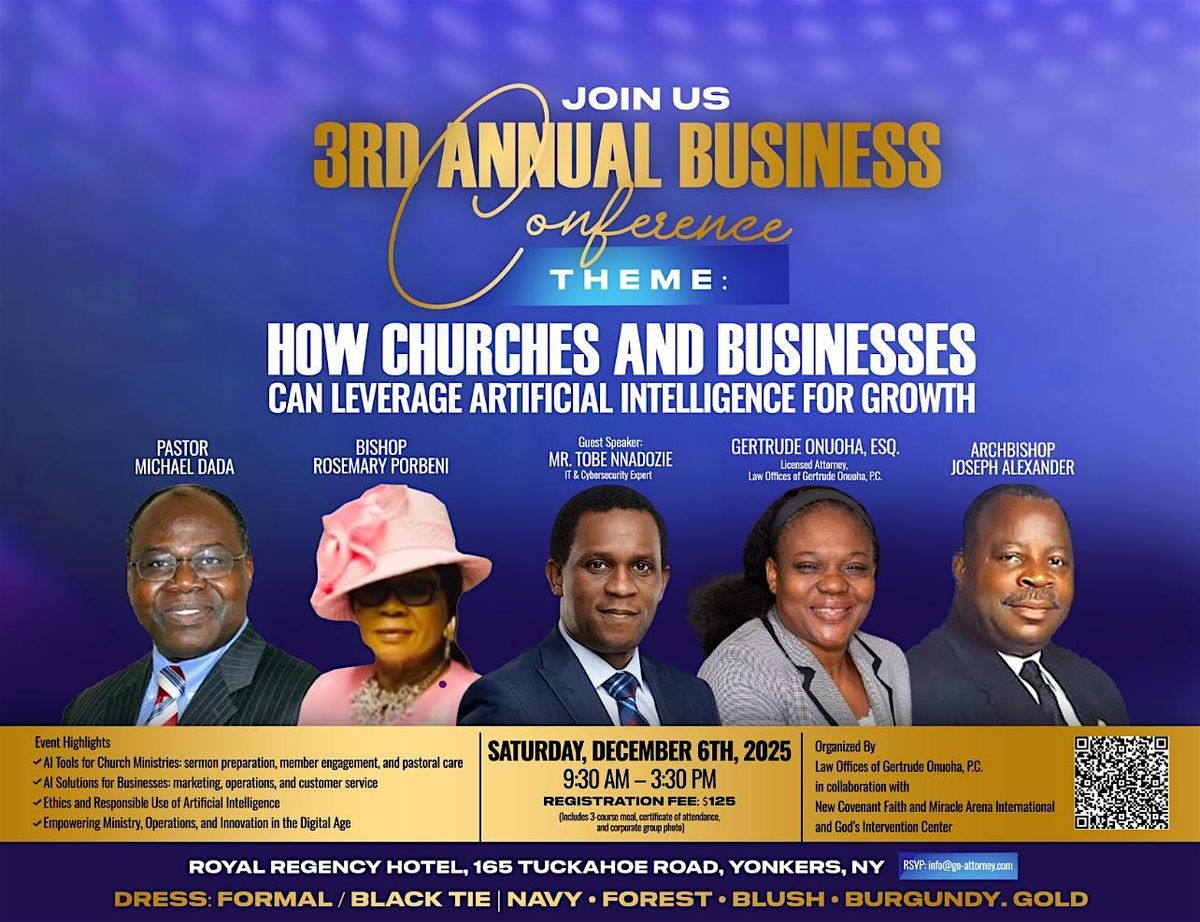 How Churches and Businesses Can Leverage Artificial Intelligence for Growth, 6 December | Event in Yonkers