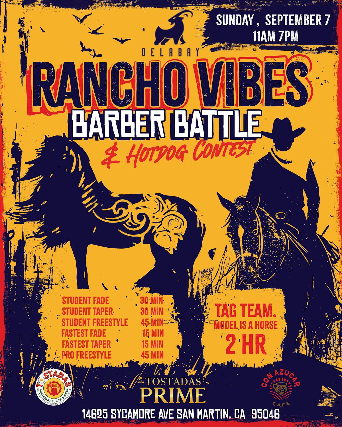 RANCHO VIBES BARBER BATTLE, 7 September | Event in San Martin | AllEvents