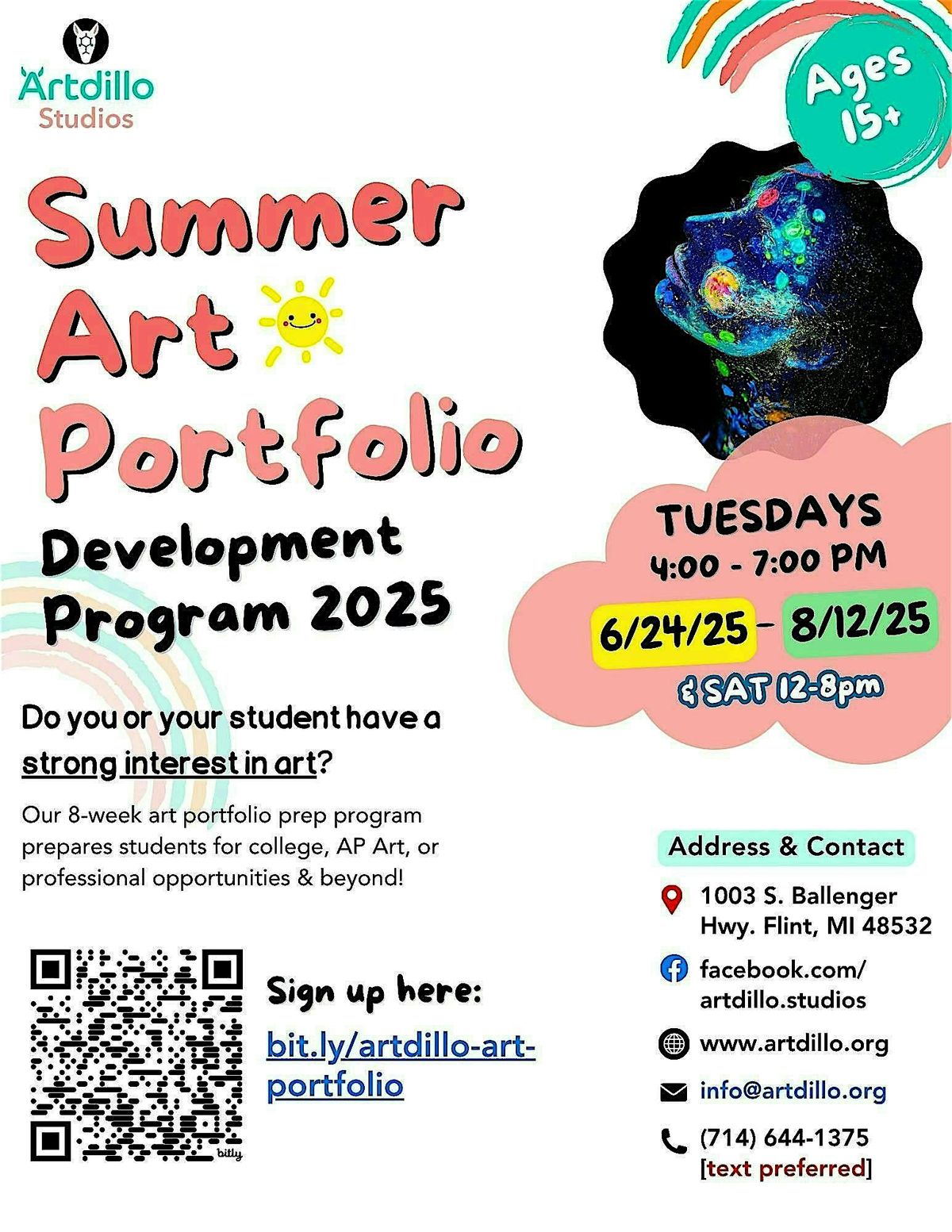 Art Portfolio Development Program Age 15-24+ (Jun. 24 - Aug. 12), 24 June | Event in Flint | AllEvents