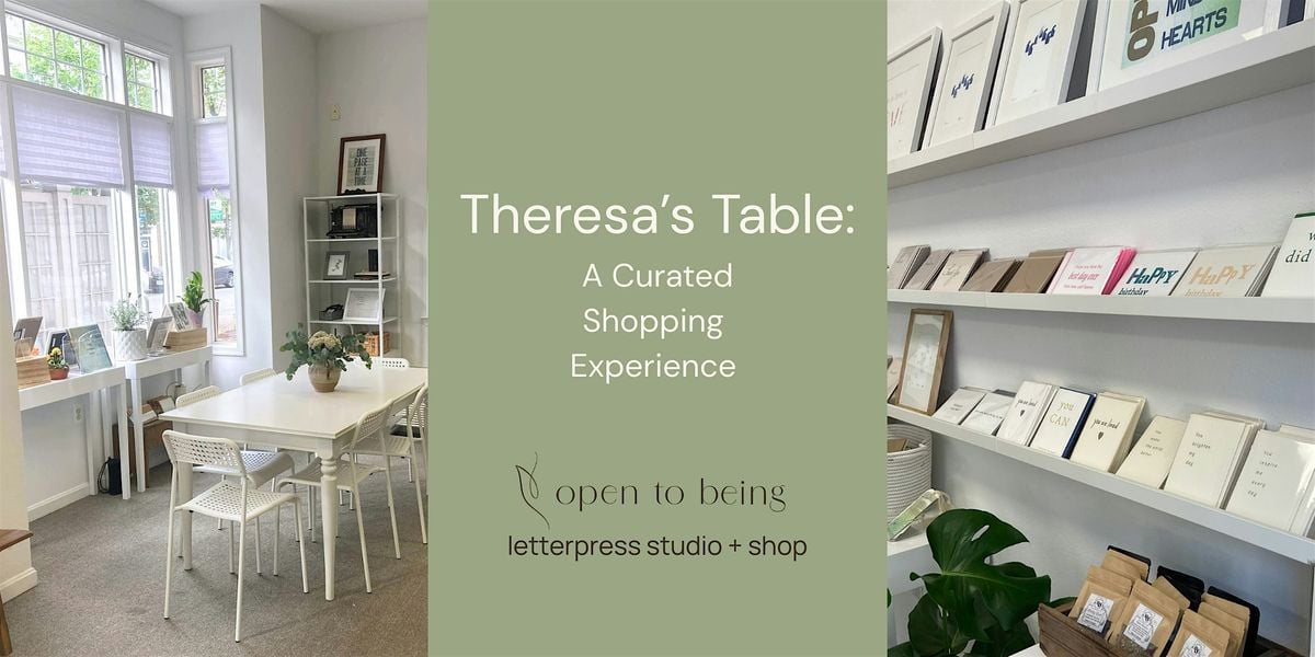 Theresa's Table: A Curated Shopping Experience at Open to Being, 25 October | Event in Arlington | AllEvents