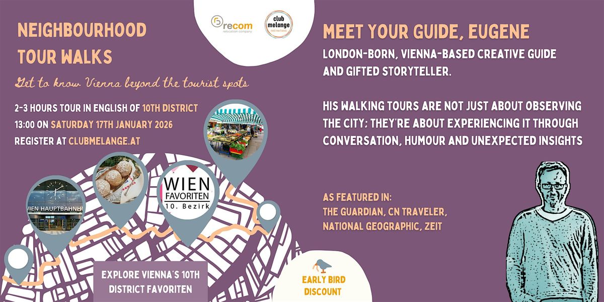 Vienna Neighbourhood Walking Tour - 10th District, Favoriten, 17 January | Event in Wien | AllEvents
