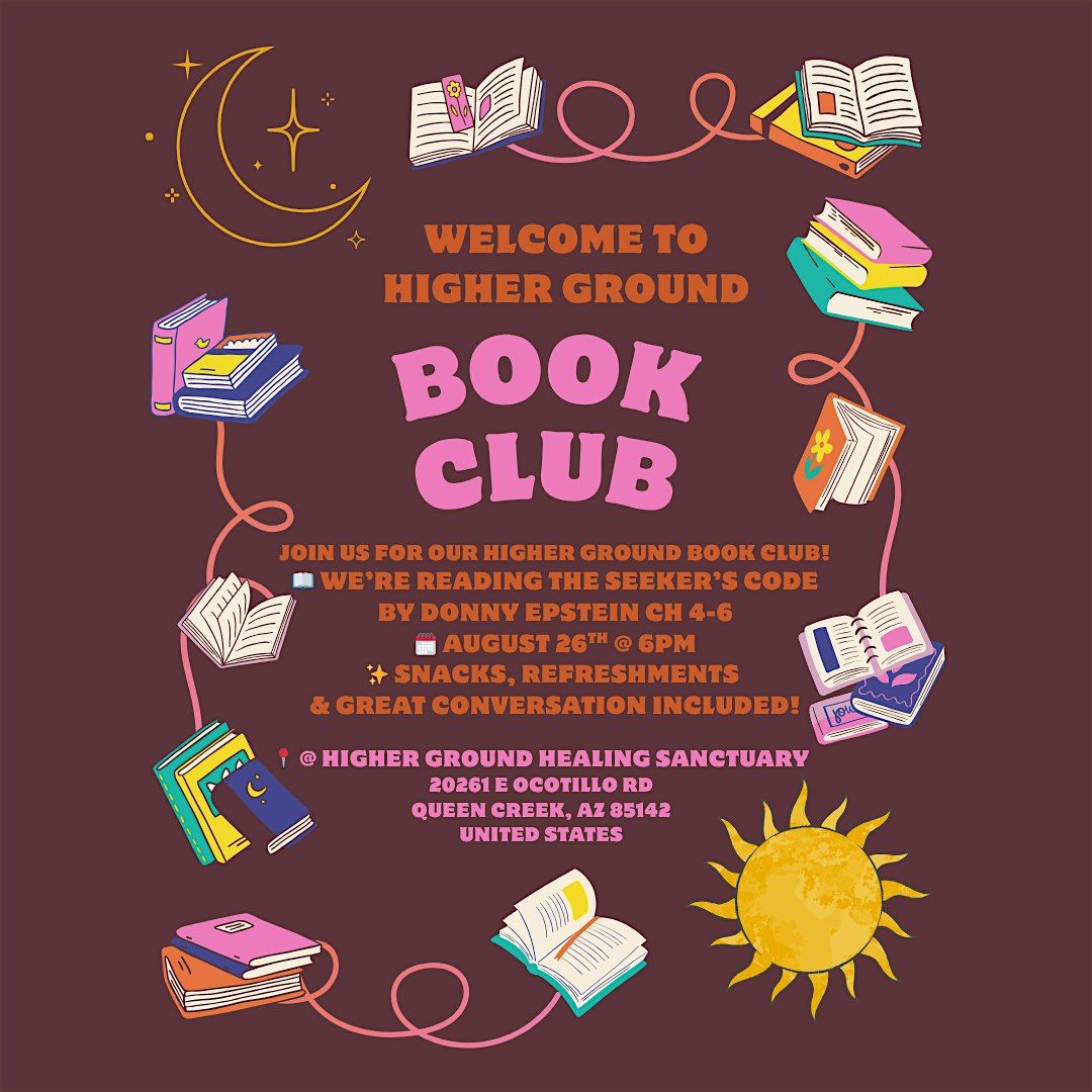 Copy of Higher Ground Book Club, 26 August | Event in Queen Creek | AllEvents