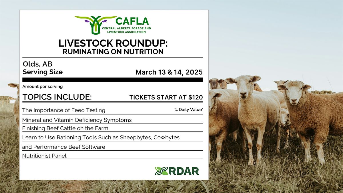 Livestock Roundup, 13 March | Event in Olds | AllEvents