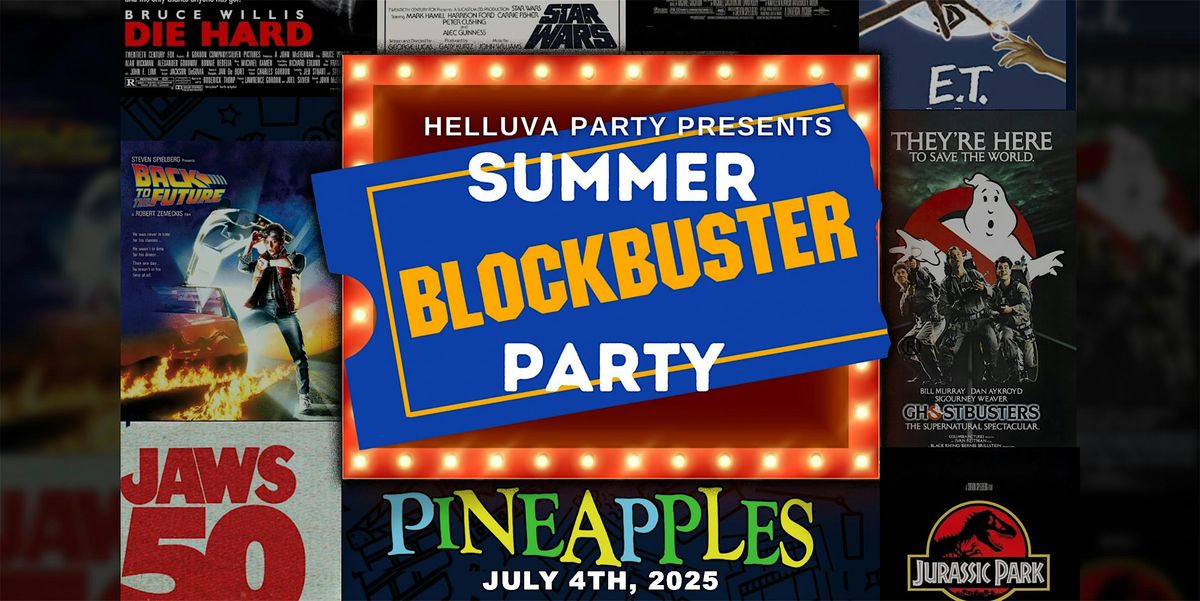 Helluva Party presents: Summer Blockbuster Party at Pineapples, 4 July | Event in Melbourne | AllEvents