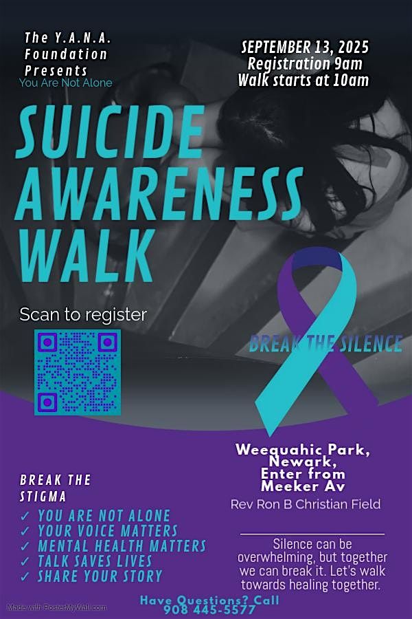 Suicide Awareness Walk, 13 September | Event in Newark | AllEvents