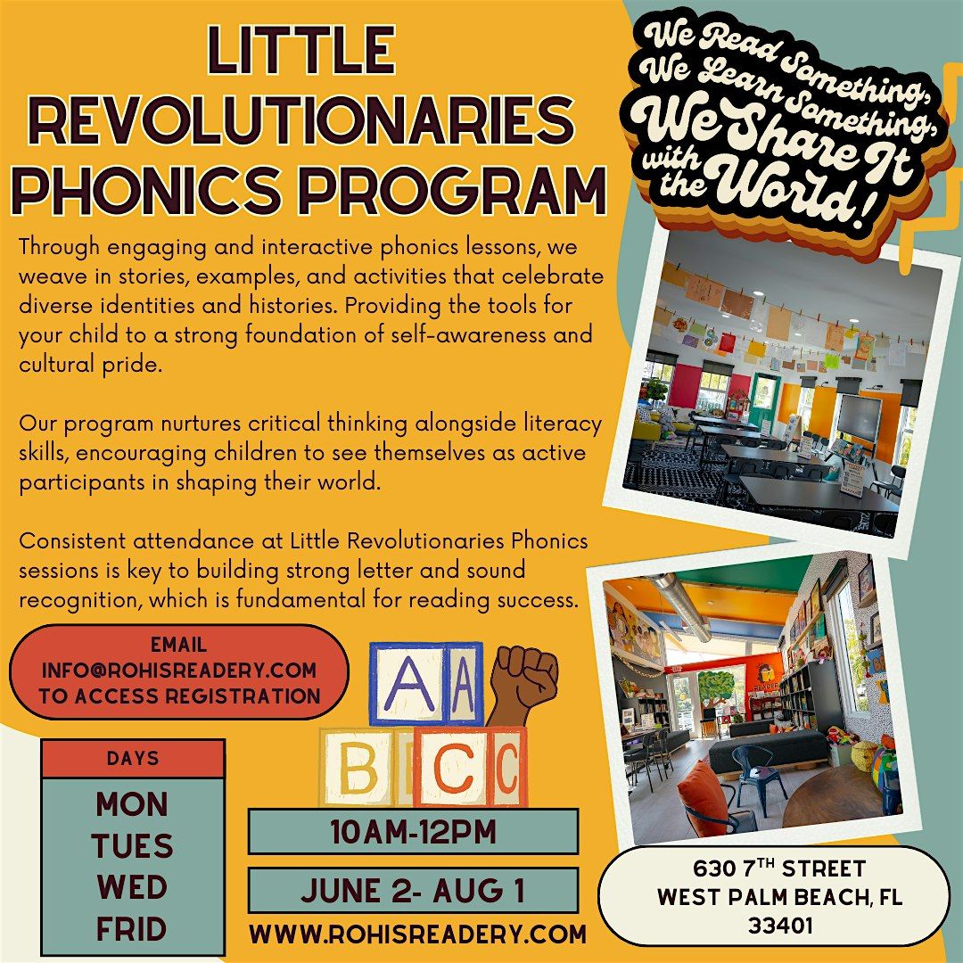 Little  Revolutionaries  Phonics Summer Program | Event in West Palm Beach | AllEvents