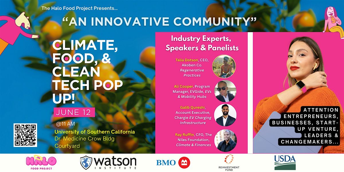 Climate, Food and Clean Tech Pop-up!, 12 June | Event in Los Angeles | AllEvents