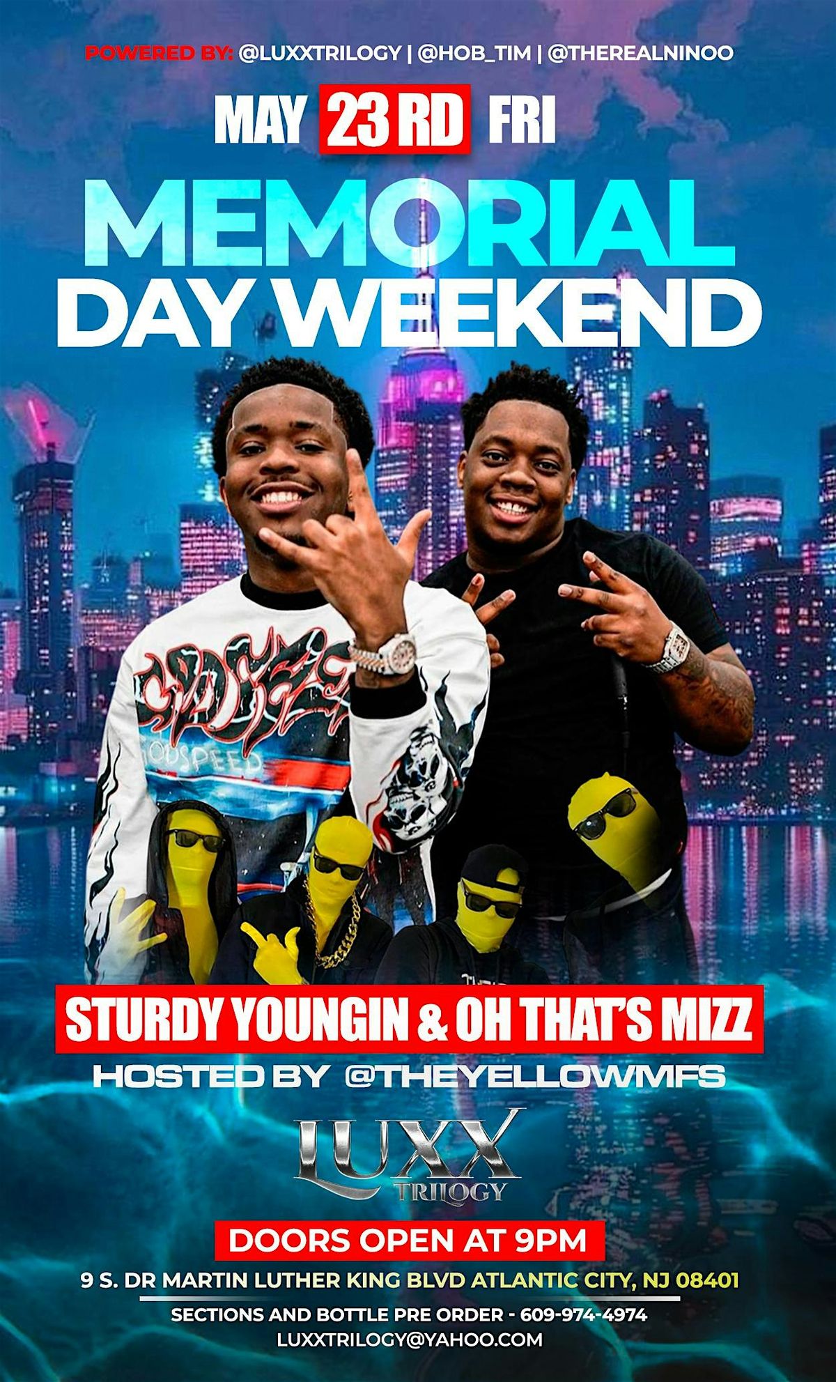 Sturdy Youngin & OhThatsMizz @LuxxTrilogy In Atlantic City, 23 May | Event in Atlantic City | AllEvents