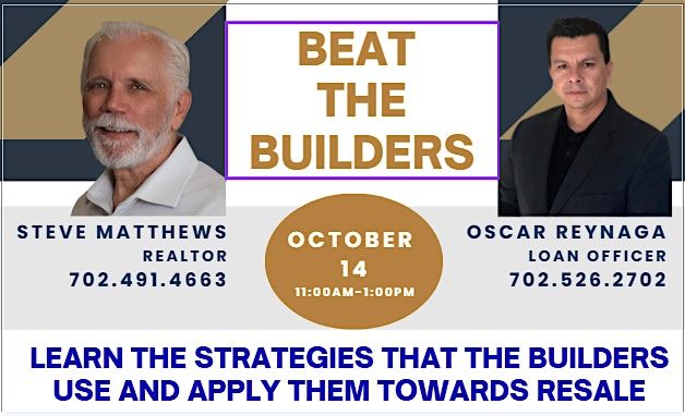 LEARN THE STRATEGIES TO BEAT THE BUILDER ON RESALE HOMES | Event in Henderson | AllEvents