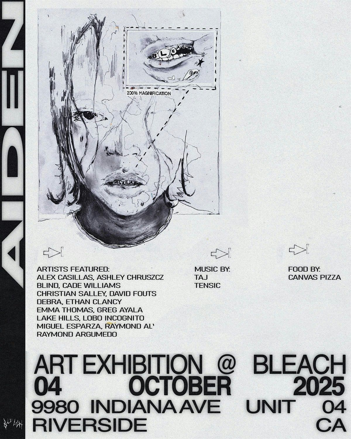 AIDEN BY BLEACH, 4 October | Event in Riverside | AllEvents