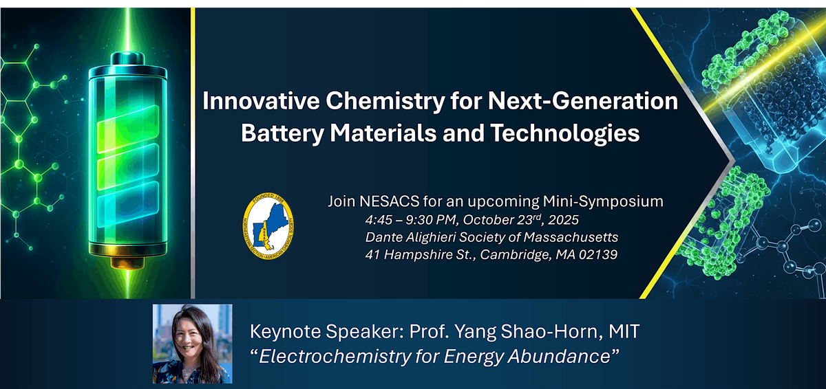 Innovative Chemistry for Next-Generation Battery Materials and Technologies, 23 October | Event in Cambridge