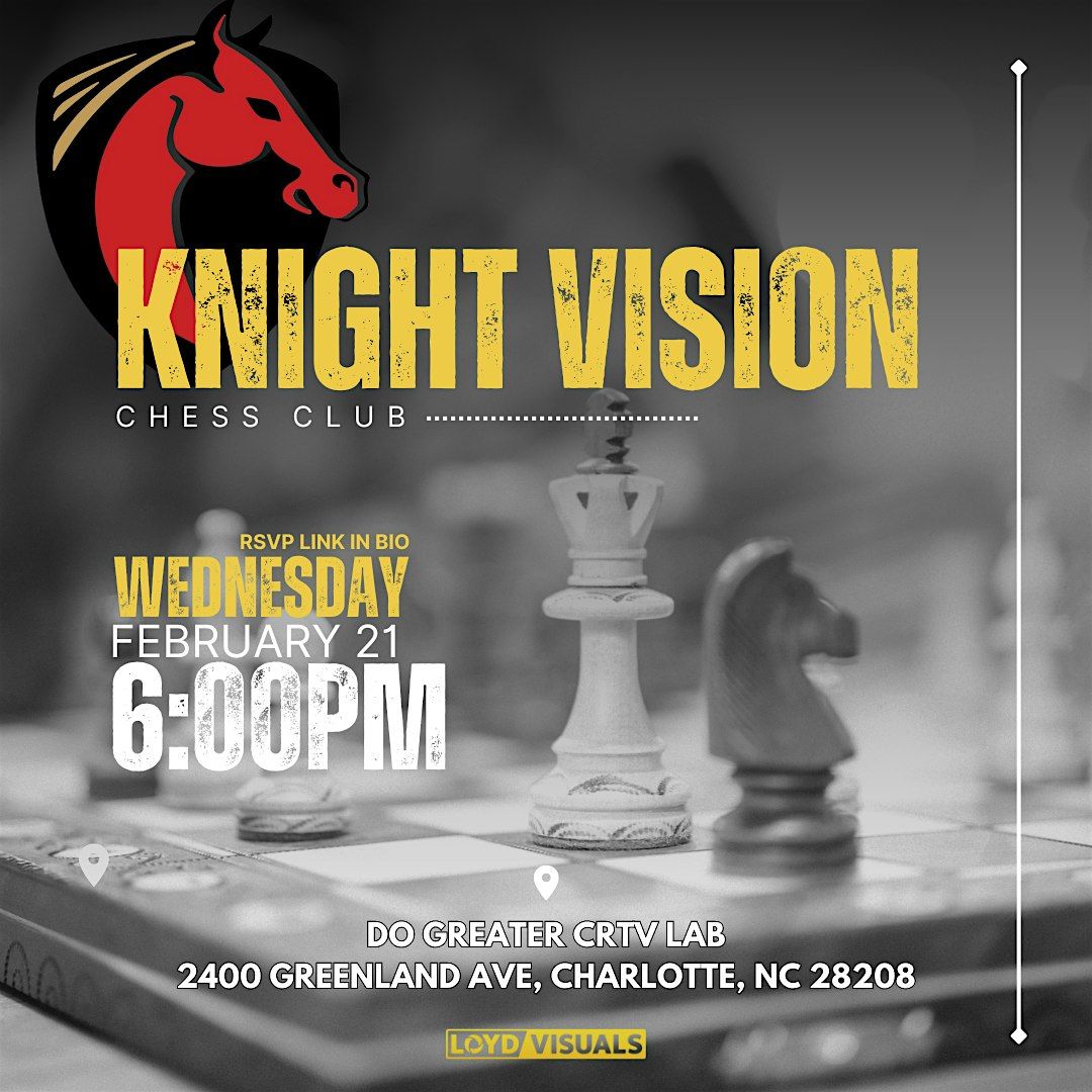 Knight Vision Chess Club, 16 October | Event in Charlotte | AllEvents