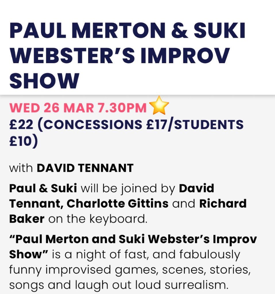 Paul Merton and Suki Webster's Improv Show at Fareham Live, 7 November | Event in Fareham | AllEvents