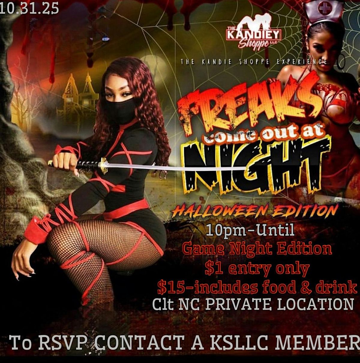 Freaks Come Out at Night Halloween Kickback, 31 October | Event in Charlotte | AllEvents